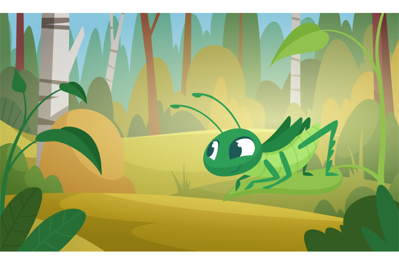 nature-background-grasshopper-cartoon-grass-landscape-with-funny-inse