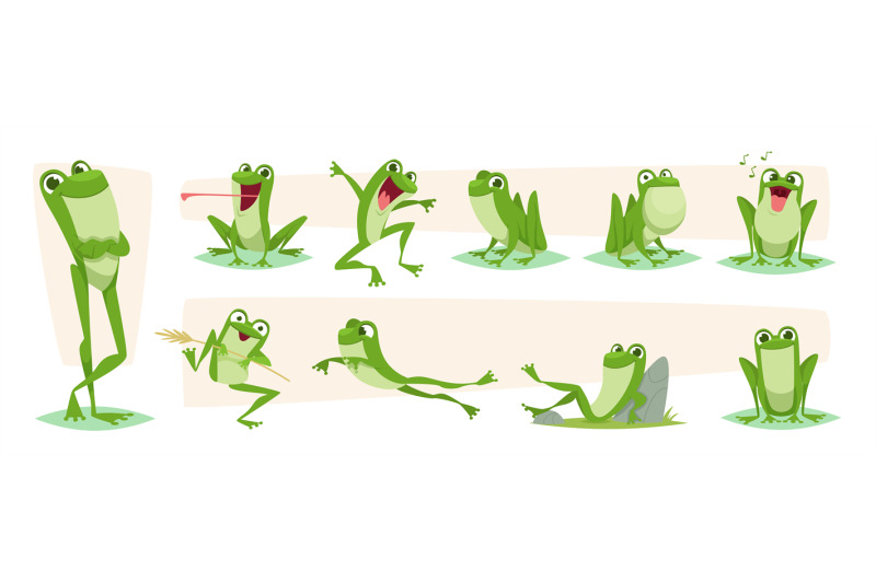 cartoon-frog-lizards-and-frog-funny-action-poses-exact-vector-charact