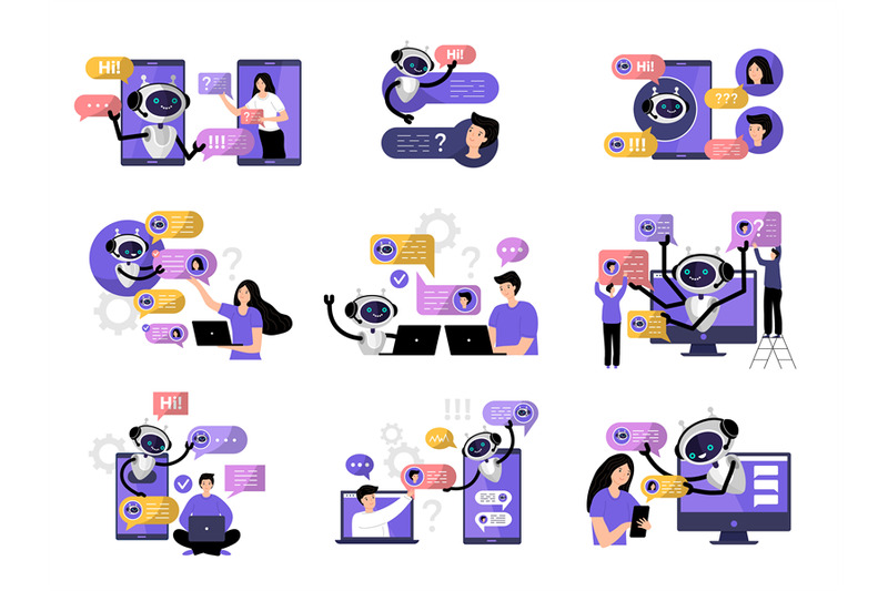 chatbot-smart-connection-with-people-and-home-androids-chatbots-commu