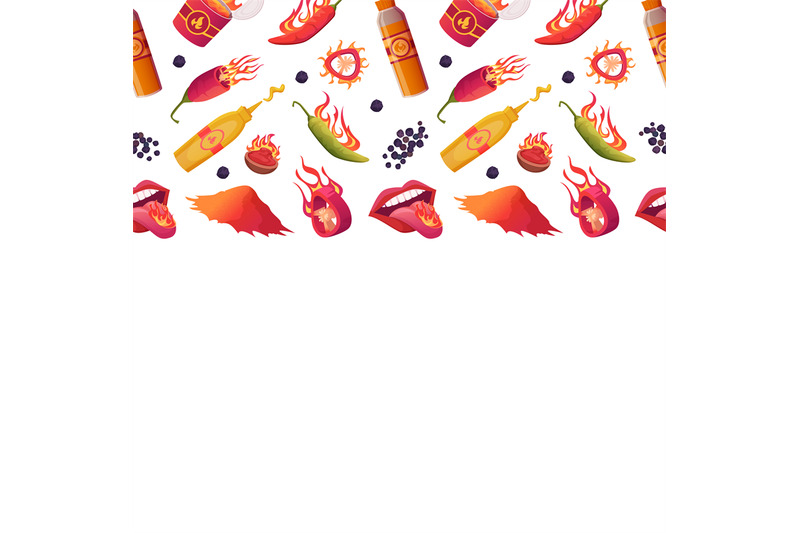 spices-background-hot-fire-chilli-spices-stylized-illustrations-set