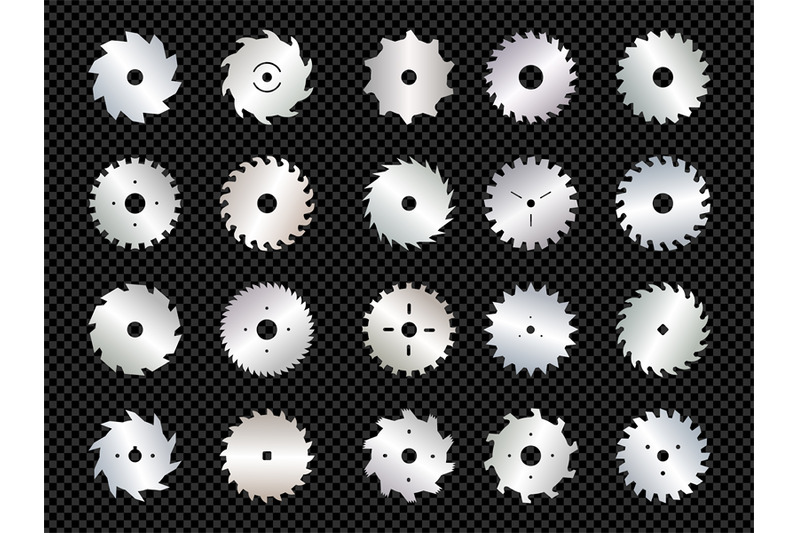 round-blades-circular-saw-collection-recent-vector-cutting-profession