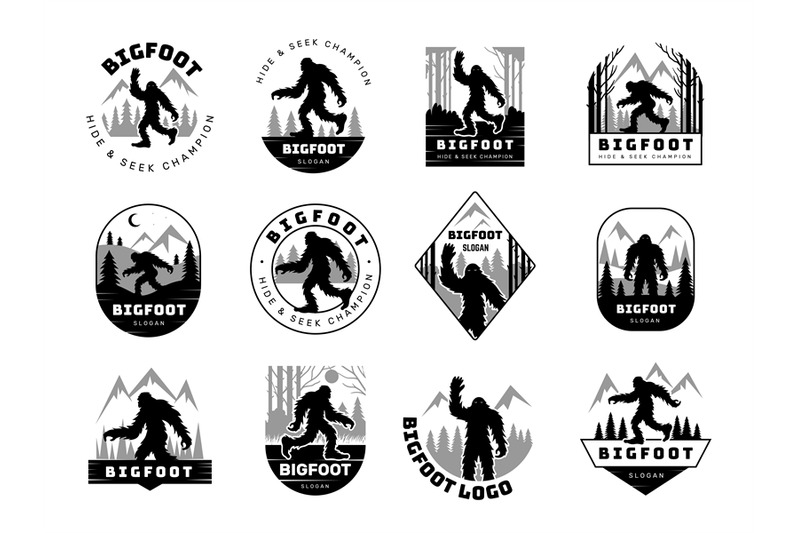 bigfoot-badges-set-for-travellers-recent-vector-bigfoot-characters-in