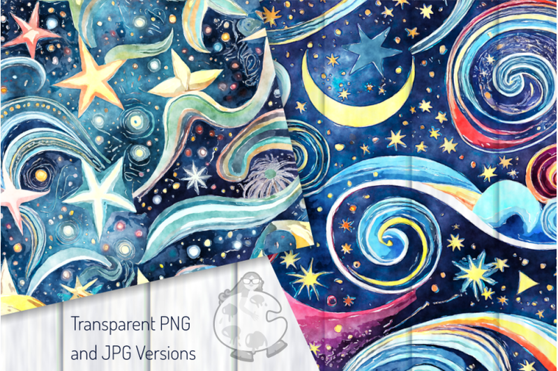 starry-night-set-2-watercolor-swirly-sky-background