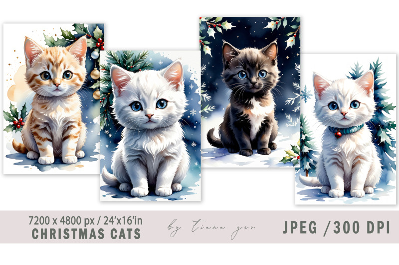 christmas-winter-cat-illustrations-for-posters-4-jpeg