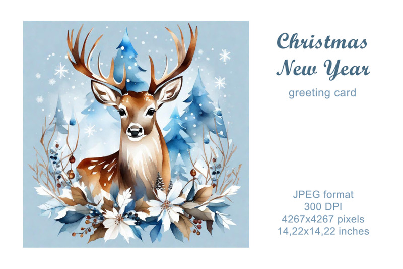 christmas-deer-watercolor-greeting-card-illustration-winter-card