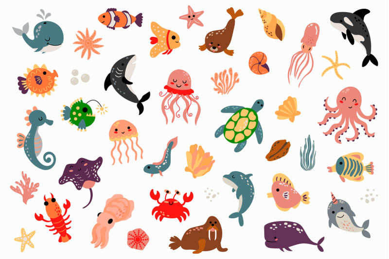 sea-creatures-illustration-svg-illustrations