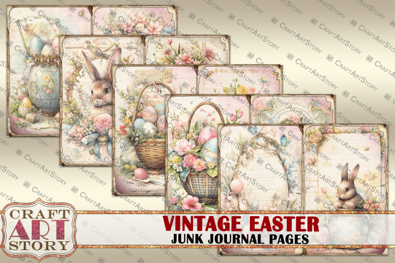 vintage-easter-angels-junk-journal-pages-printables