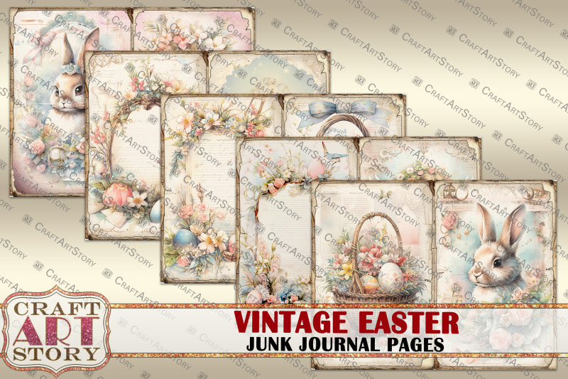 vintage-easter-angels-junk-journal-pages-printables