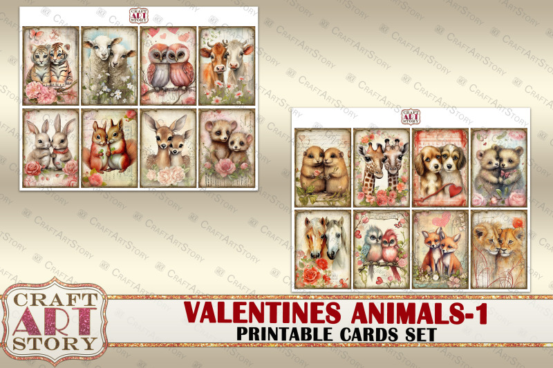 vintage-valentines-animals-printable-cards-set-1-printables