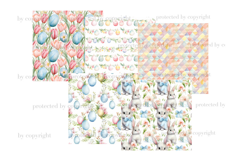 easter-pastel-digital-paper-spring-seamless-pattern-set