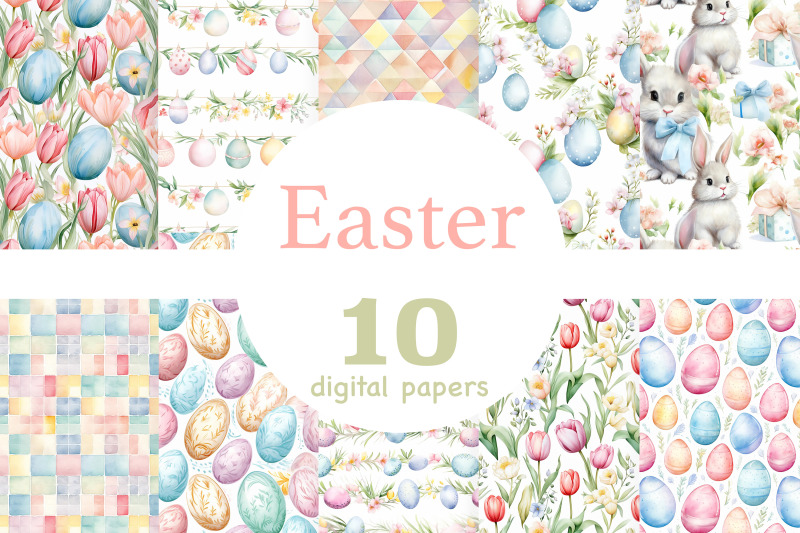 easter-pastel-digital-paper-spring-seamless-pattern-set