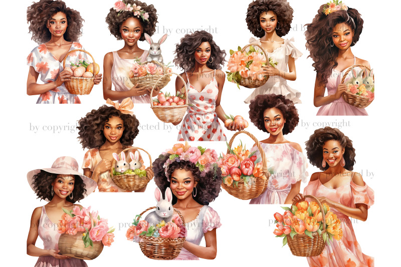 easter-pastel-clipart-black-woman-clipart