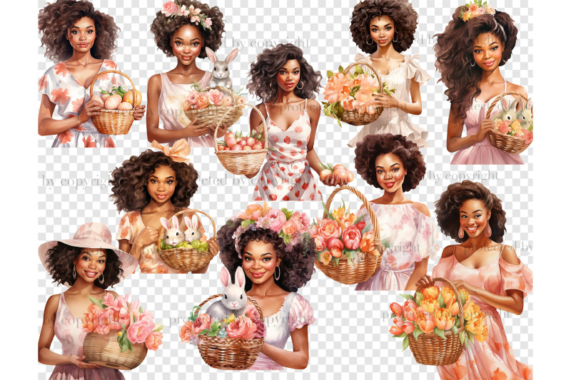 easter-pastel-clipart-black-woman-clipart