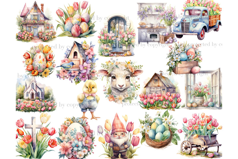 easter-pastel-clipart-cottagecore-clipart