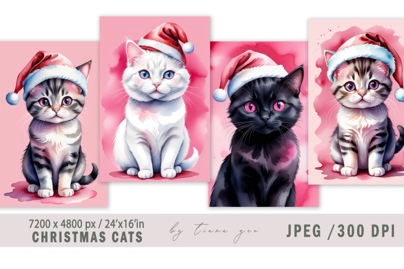 christmas-cute-cat-illustrations-for-prints-4-jpeg