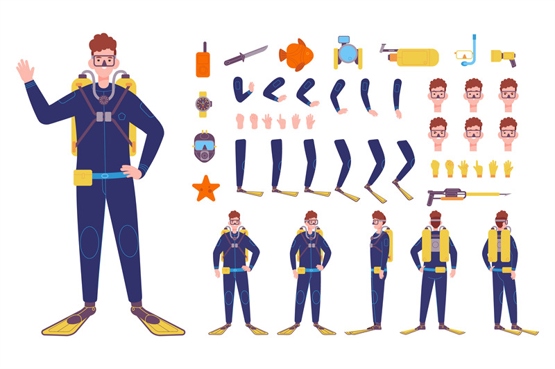 diver-character-creation-man-boy-in-scuba-flippers-diving-mask-swim