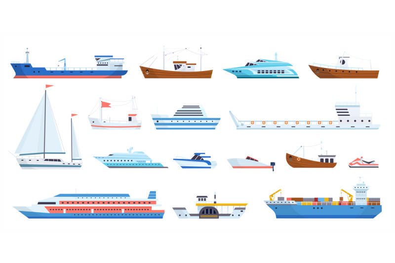 big-and-little-sea-ships-fishing-boat-cruise-liner-sail-yacht-barge