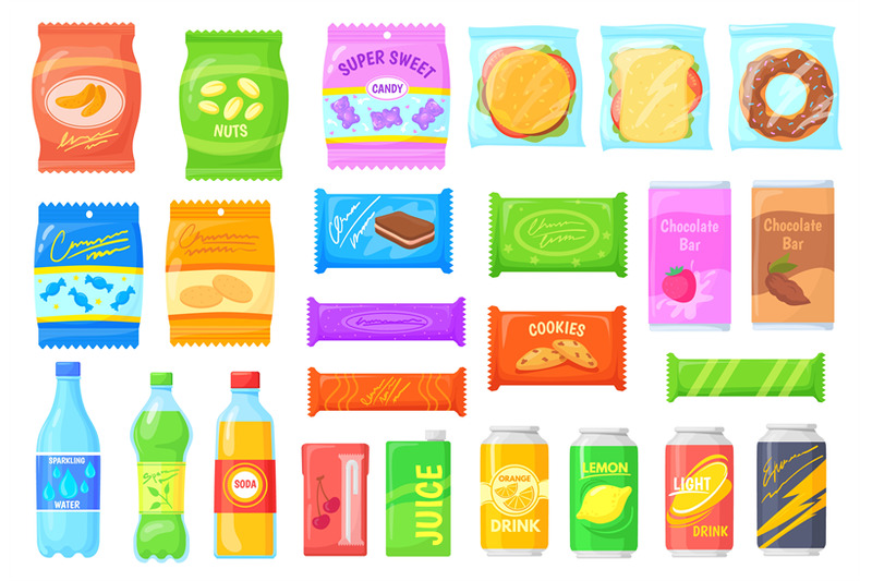 vending-products-sandwich-chips-snacks-packets-candy-snack-in-wrappe