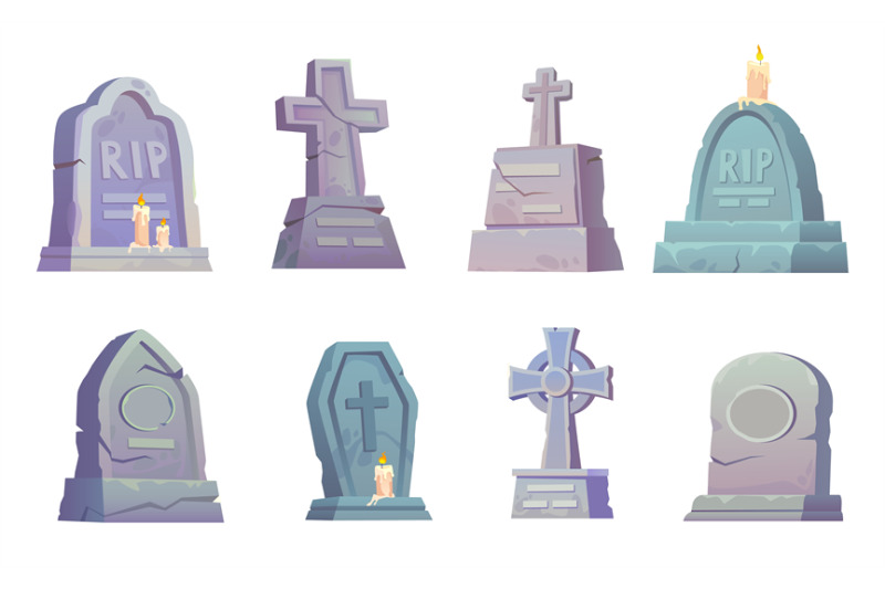 cartoon-headstones-scary-gravestones-stone-crosses-halloween-ring-gr