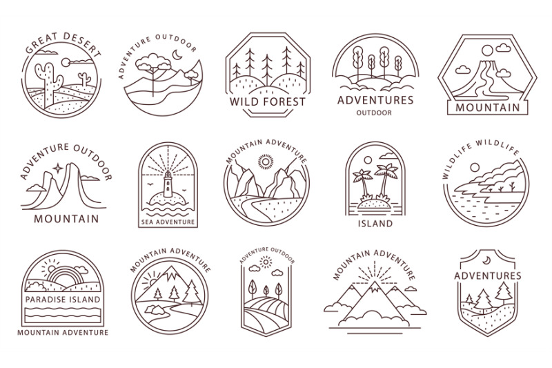 line-art-adventure-badges-outline-travel-emblems-with-outdoor-landsca