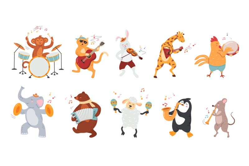 animals-play-music-zoo-musicians-cute-animal-mascots-with-different