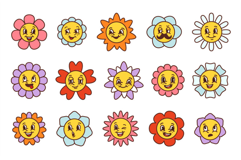 cartoon-flower-faces-happy-smiling-floral-characters-with-various-fac