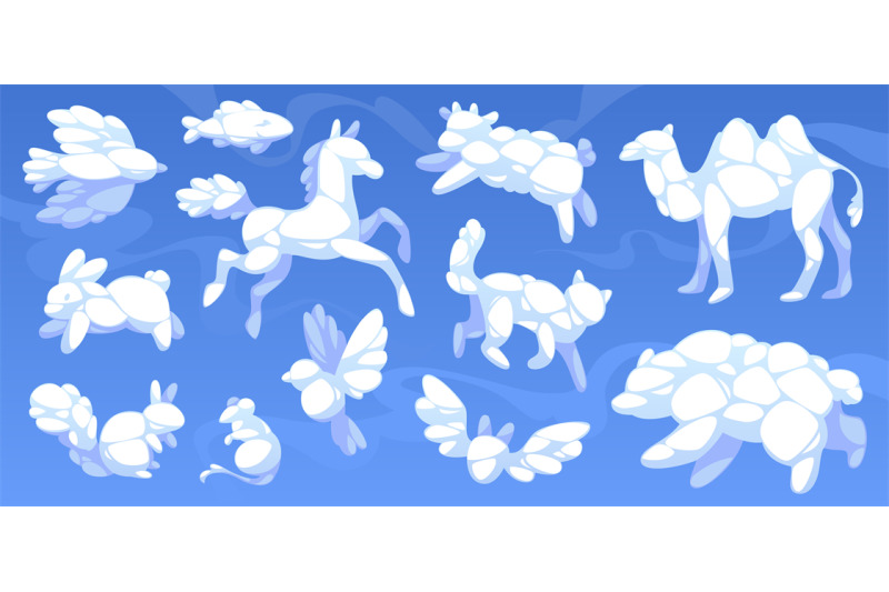 animal-shaped-clouds-white-cumulus-clouds-on-blue-sky-kid-imaginatio