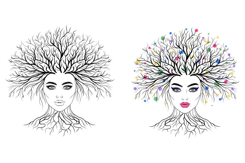 mother-nature-vector-illustration