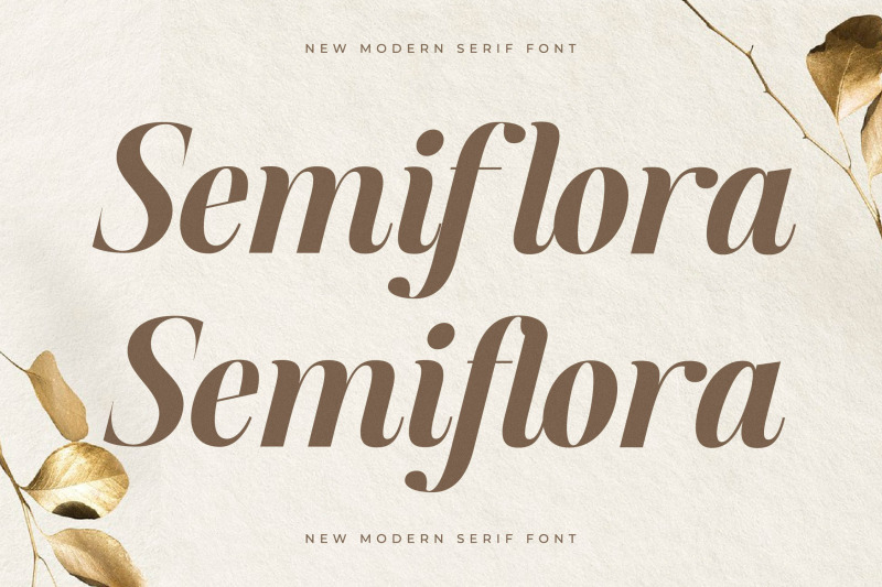 semiflora-new-modern-serif-font