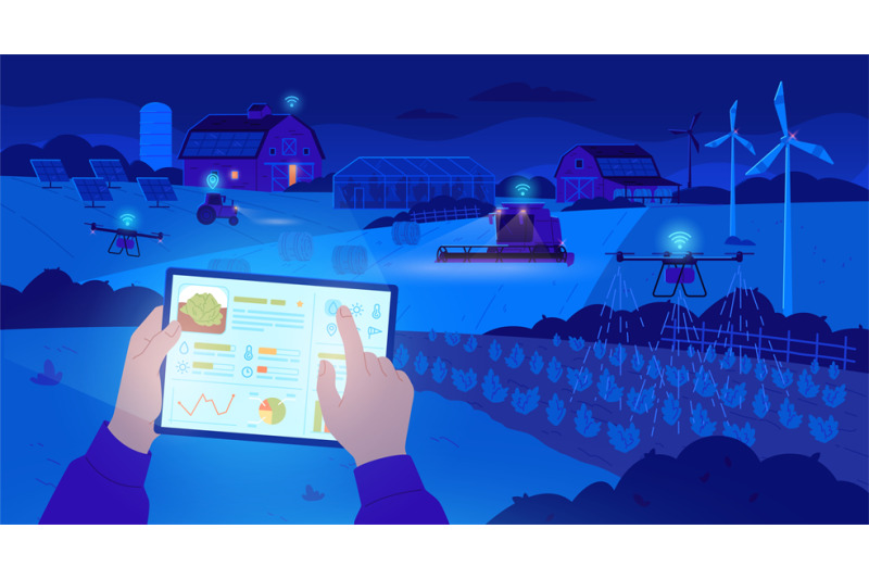 digital-village-night-smart-farm-management-countryside-farming-comp