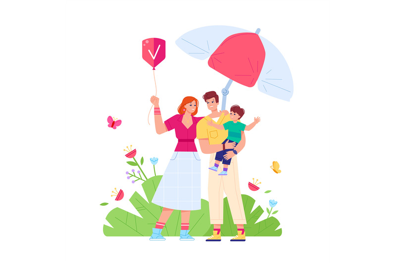 family-under-umbrella-safety-feeling-parents-and-children-private-li