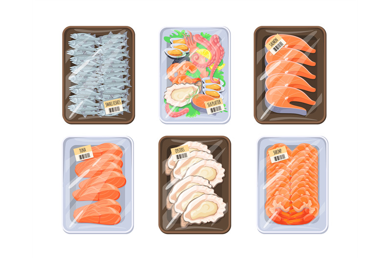 seafood-trays-plastic-packaging-frozen-river-red-fish-or-fresh-sea-fo