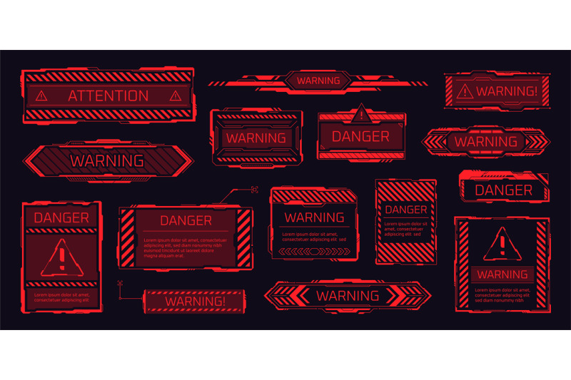 hud-danger-frames-dangerous-banner-cyber-box-pollution-alert-attenti