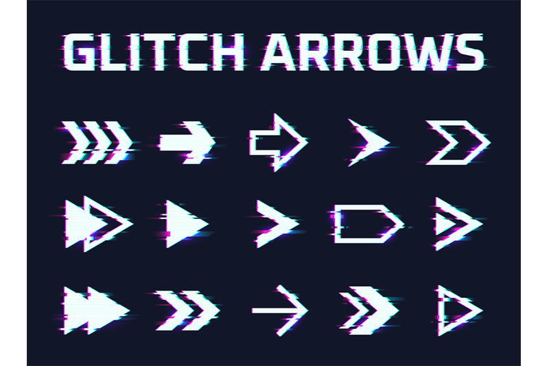 glitch-arrows-glitched-directional-movement-arrow-hud-hologram-cyber