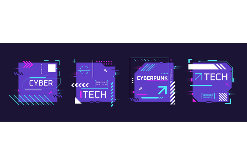 glitch-hud-banners-glitchy-poster-techno-art-cyberpunk-concept-futur