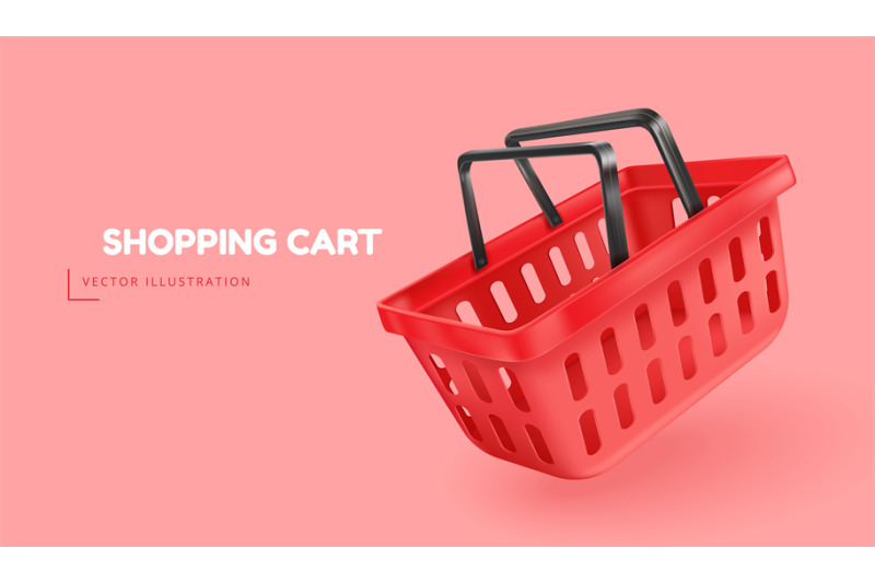 3d-shopping-basket-render-empty-shop-cart-realistic-floating-red-mar