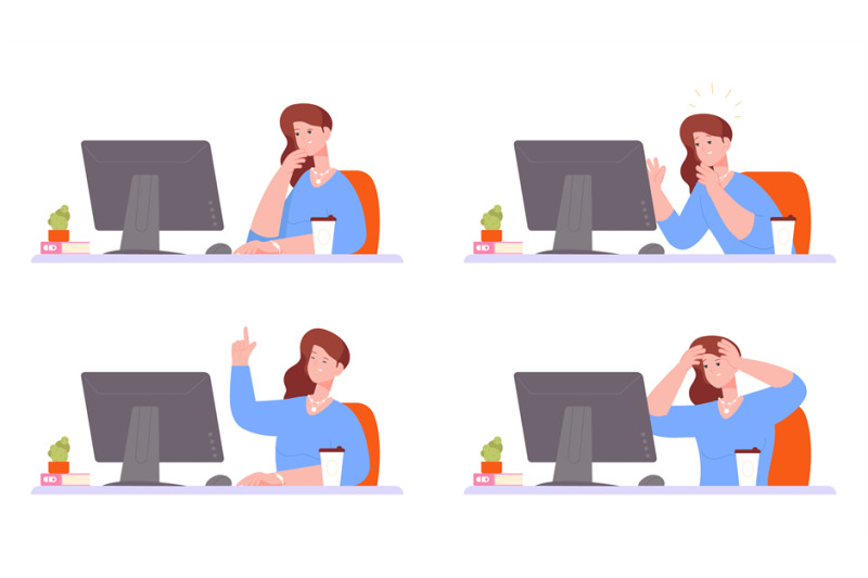 different-emotions-woman-at-desktop-happy-and-disappointed-employee-c