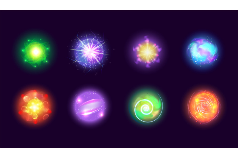 glow-energy-balls-3d-electrical-ball-burst-effect-magic-spheres-disc
