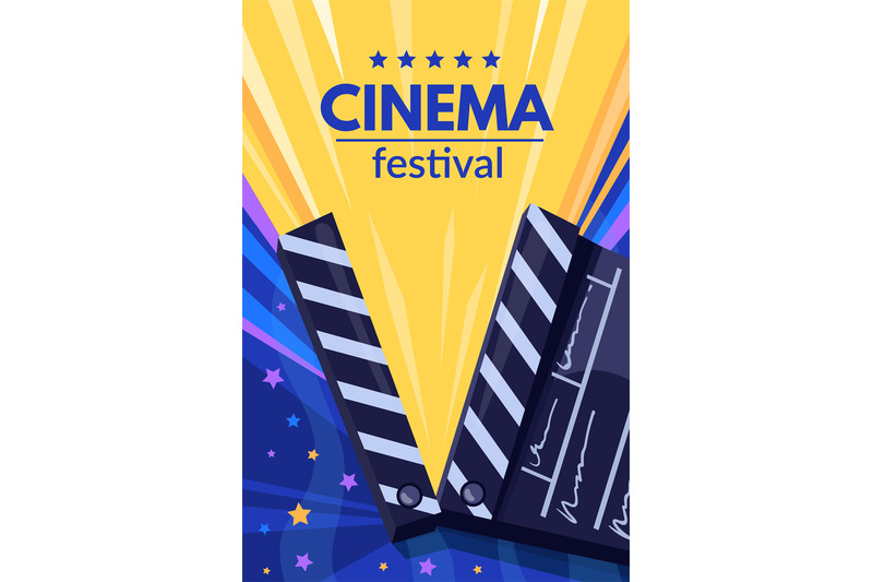 movie-events-poster-cinema-festival-banner-movie-clapper-advertising