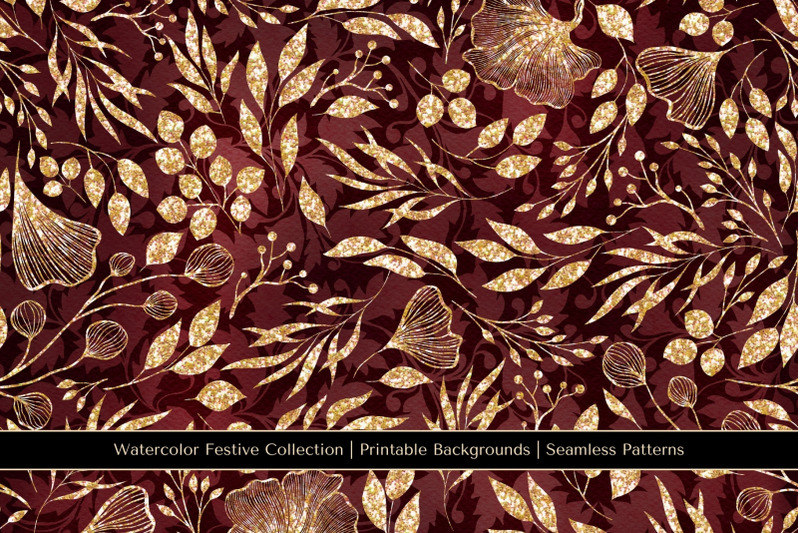 whimsical-gothic-digital-papers-festive-gold-glitter