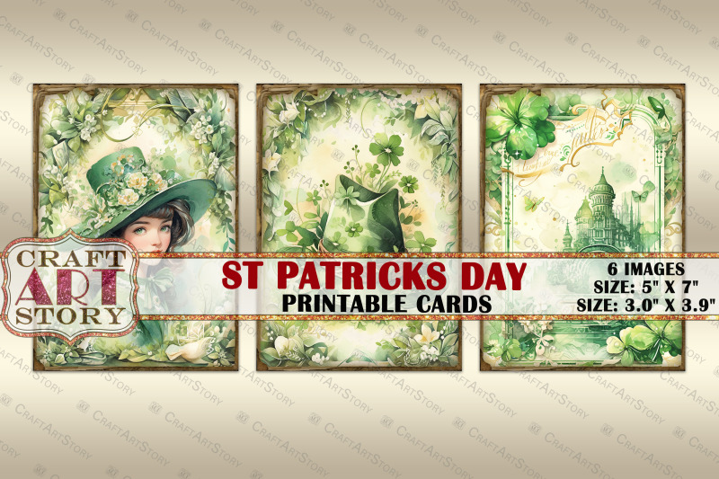 st-patricks-day-digital-picture-collage-cards-atc-aceo