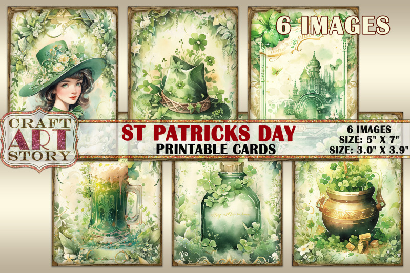 st-patricks-day-digital-picture-collage-cards-atc-aceo