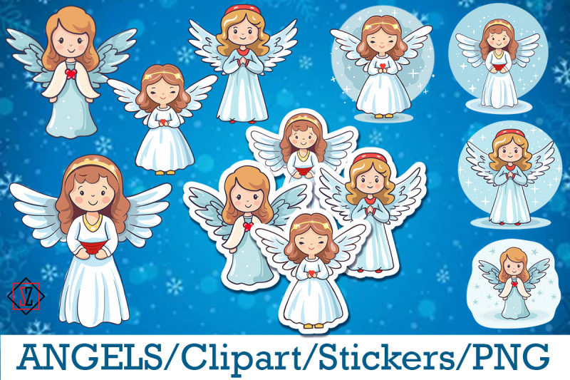 angels-clipart-stickers