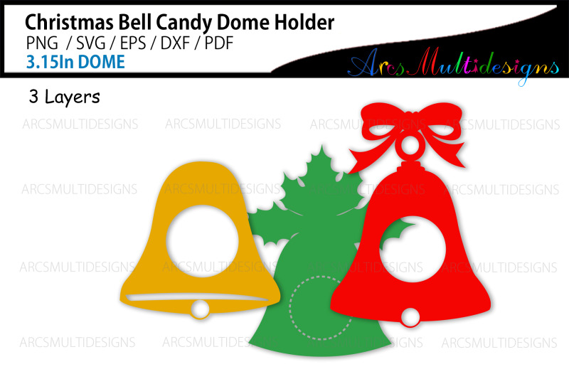 christmas-bell-candy-dome-holder