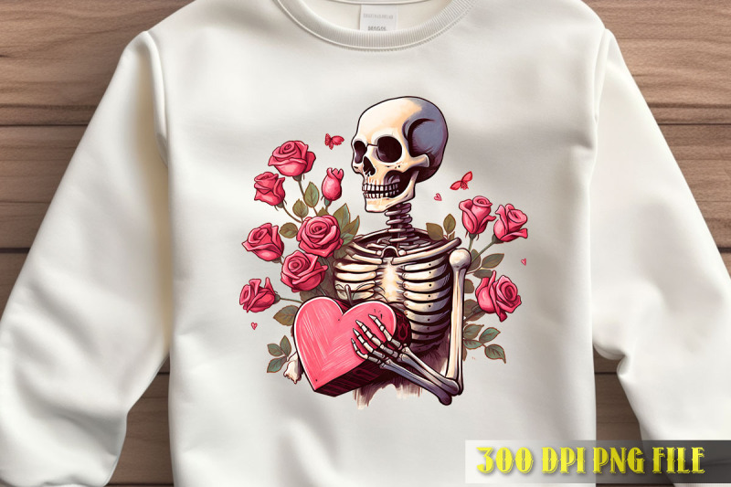 rose-embrace-skeleton-art