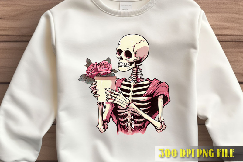 skeleton-reading-love