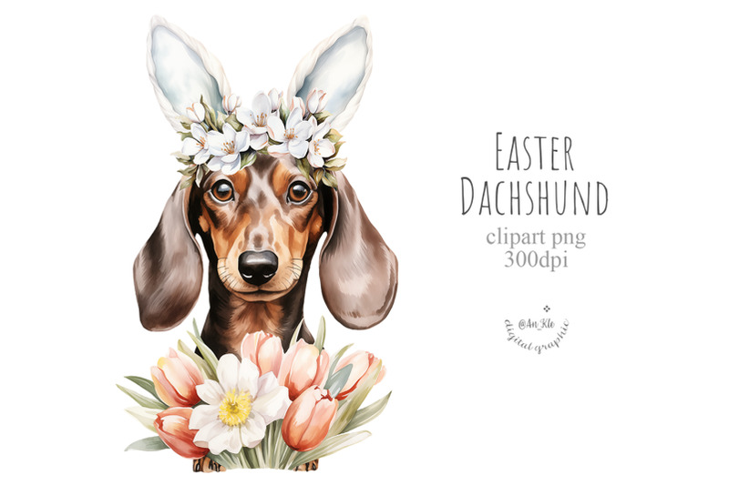 easter-dachshund