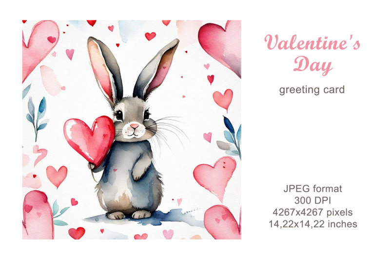 bunny-and-hearts-watercolor-greeting-card-illustration-valentine