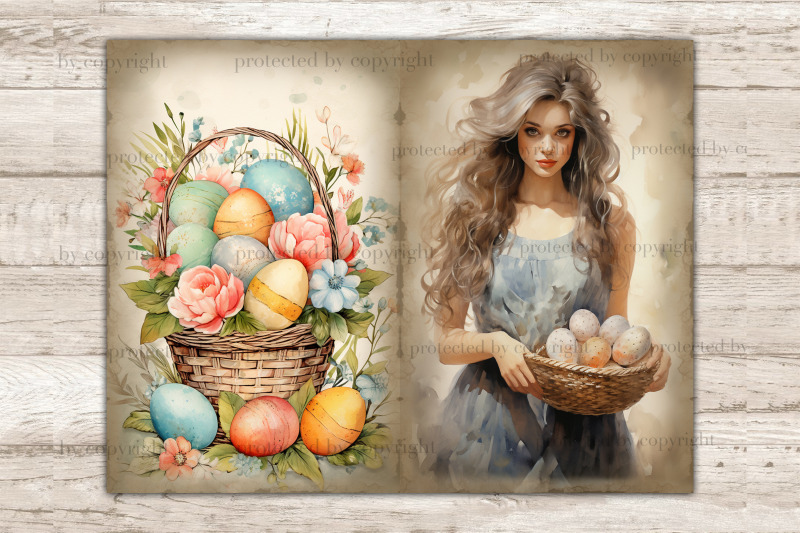 pastel-easter-junk-journal-paper-digital-collage-sheet