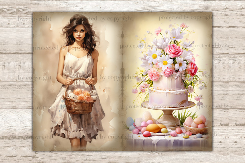 pastel-easter-junk-journal-paper-digital-collage-sheet